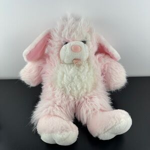 Ganz Bros 1989 Rare Shagoos Val Pink Puppy Dog 13” Large Plush Stuffed Animal